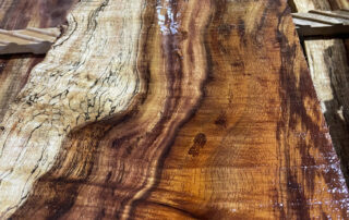 sawing koa logs at Hearne Hardwoods Inc.