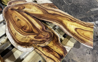 sawing koa logs at Hearne Hardwoods Inc.