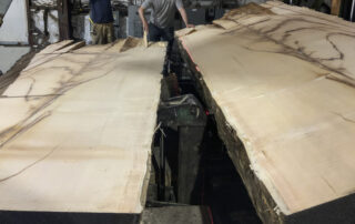 sitka spruce being processed into guitar tops at Hearne Hardwoods Inc