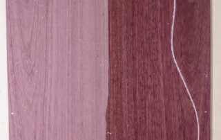 sample picture of purpleheart guitar set