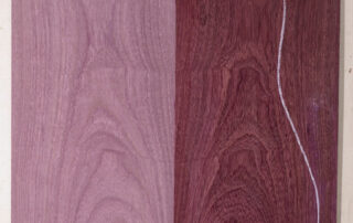 sample picture of purpleheart guitar set
