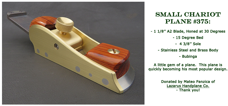 Win this Small Chariot Plane #375 donated by Lazarus Handplane Co at the 2021 Hearne Hardwoods Open House