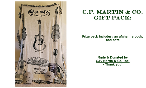 Win this C F Matin and Co gift pack donated by CF Martin and Co at the 2021 Hearne Hardwoods Open House